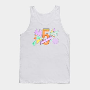 Happy birthday 5 years old exlusive,text design Tank Top